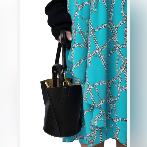 Zadig &Voltaire Elegant Turquoise Patterned Dress size Medium - Picture 3 of 15